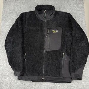 Mountain Hardwear Fleece Full Zip Jacket Black Women's Size Medium